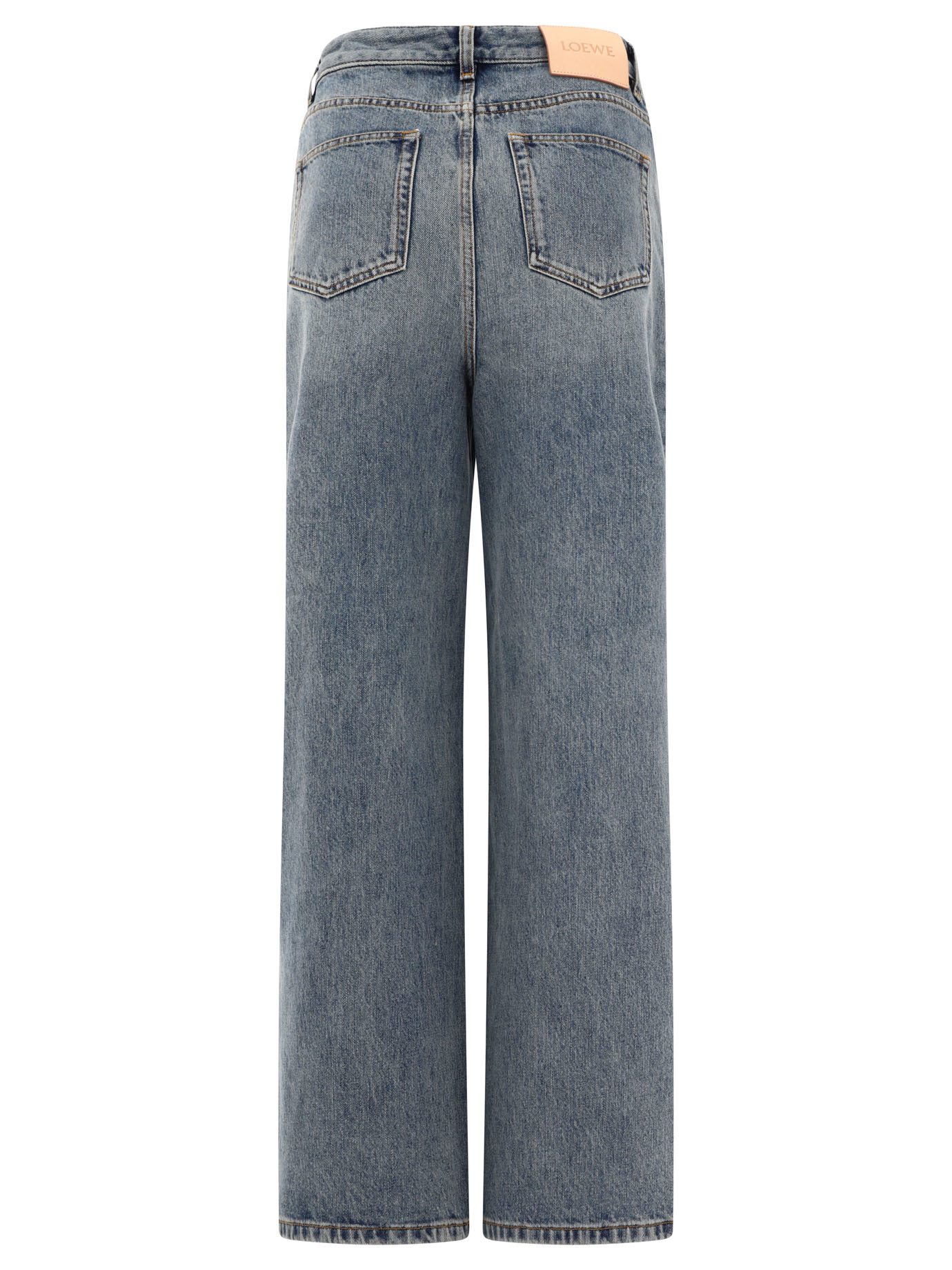 LOEWE Blue High-waisted jeans